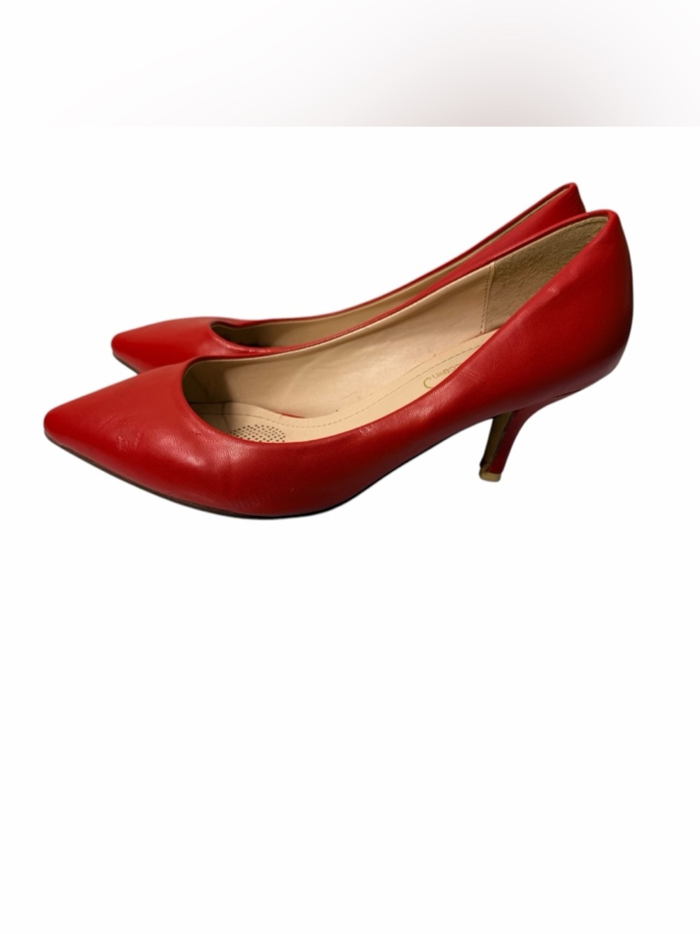 Journee Collection Women’s Size 8 Red Pumps Heels - Picture 3 of 8